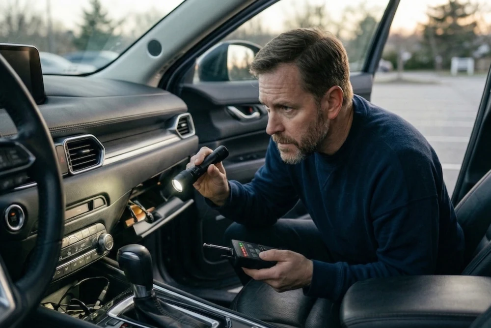 Abhörgerät im Auto finden – typische Hinweise & Vorgehen